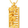 TOMEI Dragon With Abacus Pendant, Yellow Gold 999