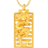 TOMEI Dragon With Abacus Pendant, Yellow Gold 999