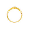 TOMEI Diamond Cut Collection Princess Crown Stackable Ring (2 Pcs), Yellow Gold 916