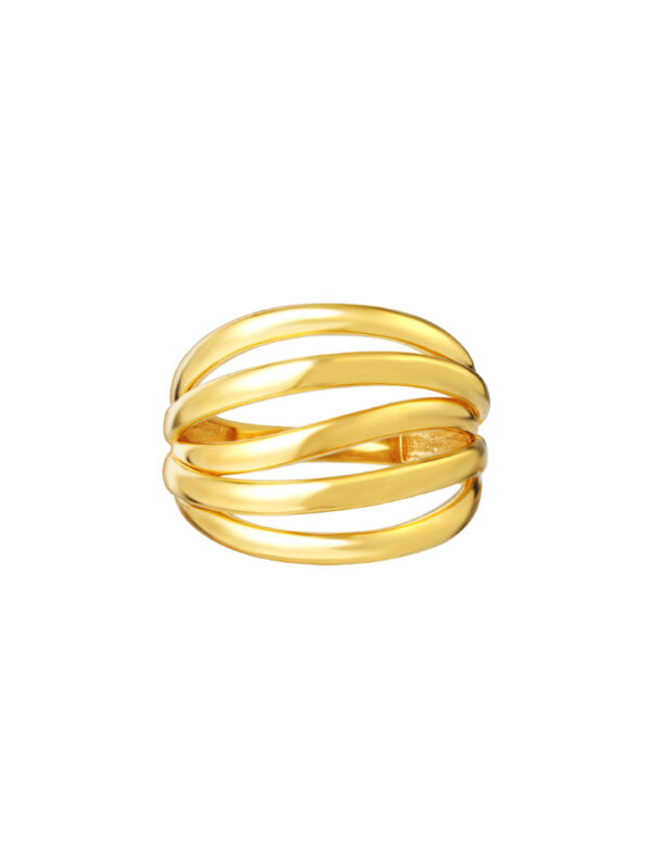 TOMEI Lusso Italia Ring, Yellow Gold 916