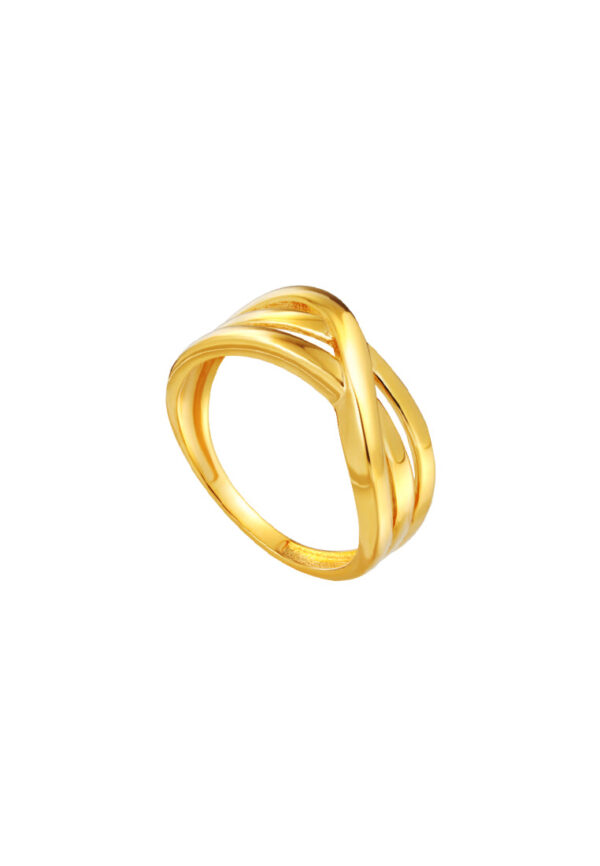 TOMEI Lusso Italia Ring, Yellow Gold 916