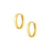 TOMEI Lusso Italia Oval Loop Earrings, Yellow Gold 916