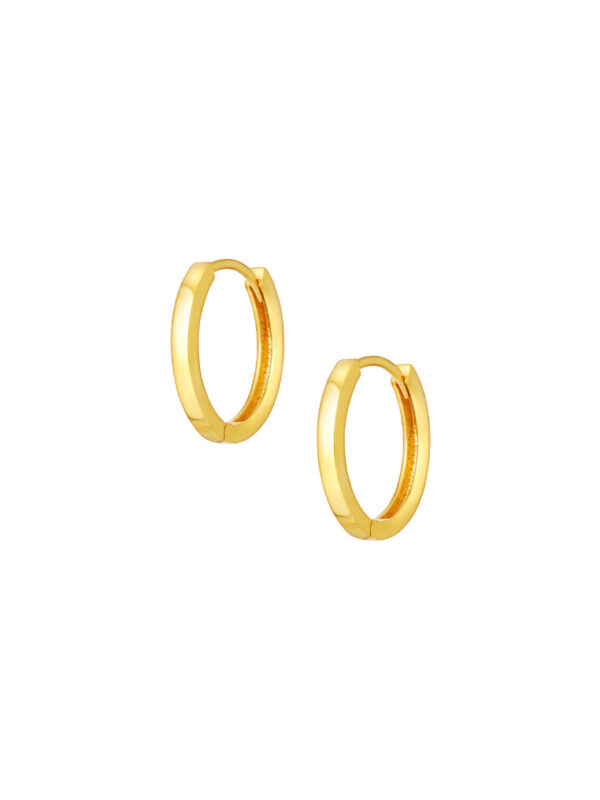 TOMEI Lusso Italia Oval Loop Earrings, Yellow Gold 916