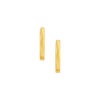 TOMEI Lusso Italia Oval Loop Earrings, Yellow Gold 916