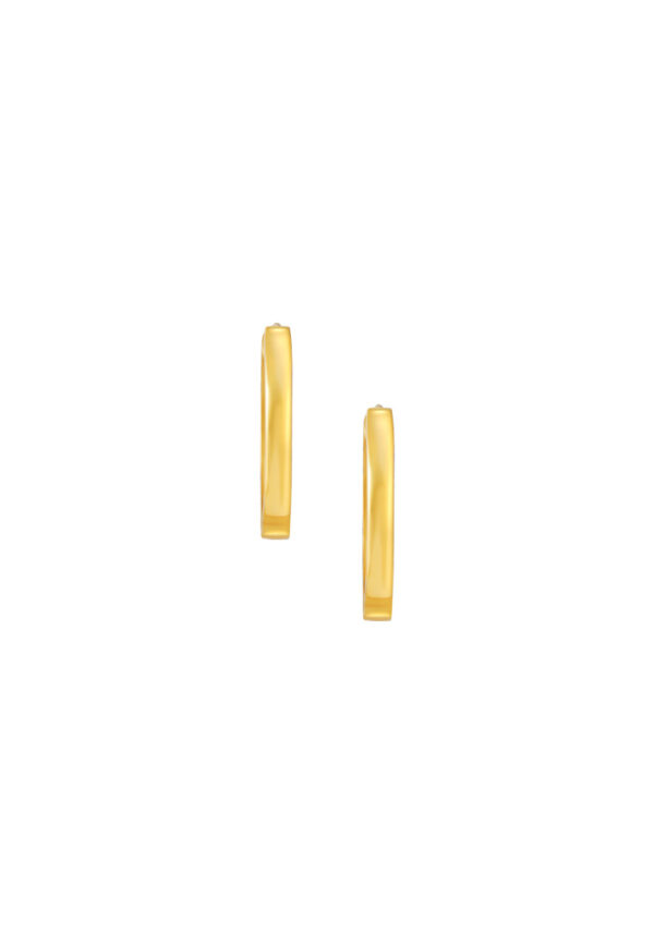 TOMEI Lusso Italia Oval Loop Earrings, Yellow Gold 916