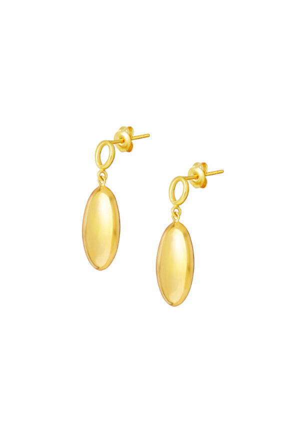TOMEI Dangling Earrings, Yellow Gold 916