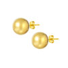 TOMEI Lusso Italia Glittering Ball Earrings, Yellow Gold 916