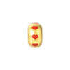 TOMEI Lusso Italia Little Red Heart Pendant, Yellow Gold 916
