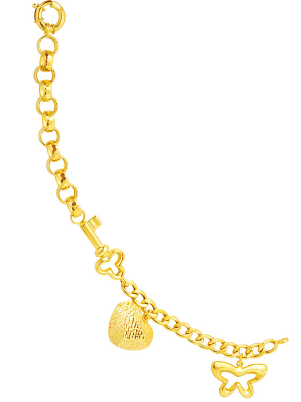 TOMEI Lusso Italia Key to Love and Freedom Bracelet, Yellow Gold 916