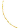 TOMEI Dual-Tone Lusso Italia Link Bar Chain Bracelet, Yellow Gold 916