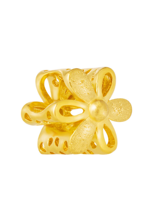 TOMEI Flower Charm, Yellow Gold 916