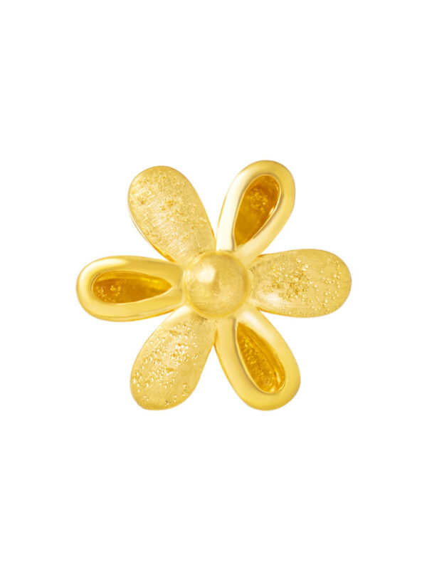 TOMEI Flower Charm, Yellow Gold 916