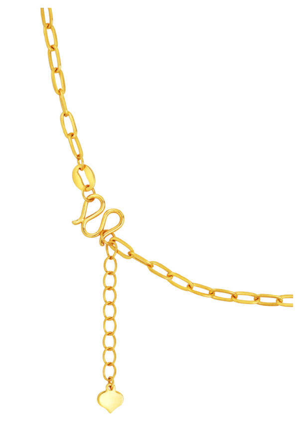 TOMEI Minimalist Link Necklace, Yellow Gold 999 (5G)