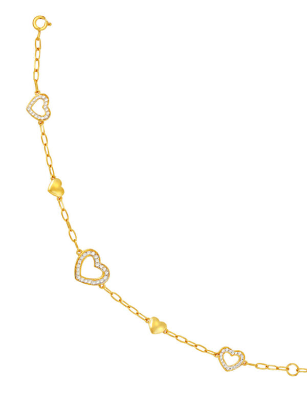 TOMEI Matters of the Heart Bracelet, Yellow Gold 916