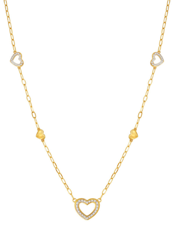 TOMEI Matters of the Heart Necklace, Yellow Gold 916