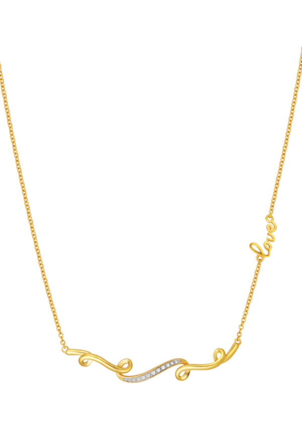 TOMEI Bridging the Gap Necklace, Yellow Gold 916
