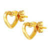 TOMEI Matters of the Heart Earrings, Yellow Gold 916