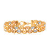 TOMEI Lusso Italia Tri-Tone Beads Bangle, Yellow Gold 916