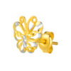 TOMEI Dual-Tone Dazzling Butterfly Earrings, Yellow Gold 916