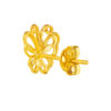 TOMEI Dual-Tone Dazzling Butterfly Earrings, Yellow Gold 916