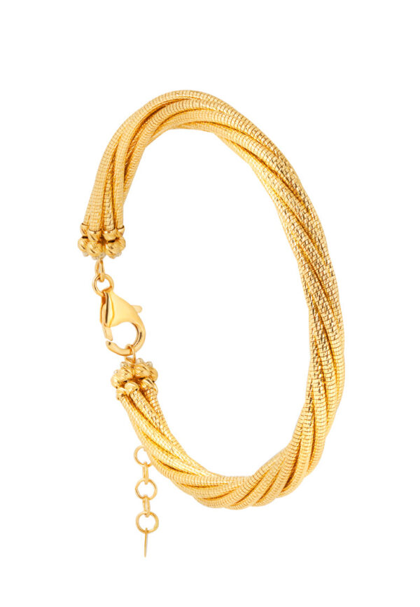 TOMEI Lusso Italia Twist Bangle, Yellow Gold 916