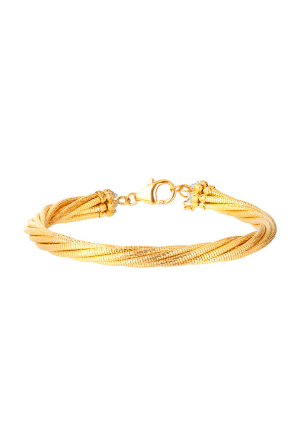 TOMEI Lusso Italia Twist Bangle, Yellow Gold 916