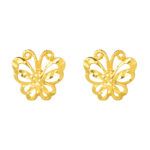 TOMEI Dazzling Butterfly Earrings, Yellow Gold 916