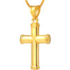 TOMEI Lusso Italia Cross Pendant, Yellow Gold 916