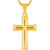 TOMEI Lusso Italia Cross Pendant, Yellow Gold 916