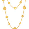 TOMEI Hollow Balls Necklace, Yellow Gold 916