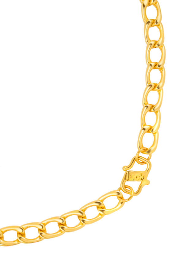 TOMEI Curb Necklace, Yellow Gold 999 (5D)