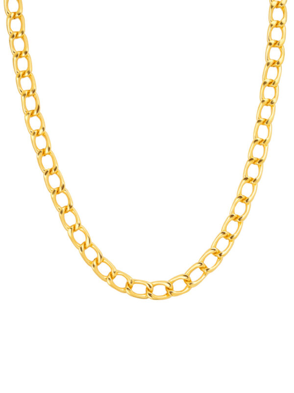 TOMEI Curb Necklace, Yellow Gold 999 (5D)