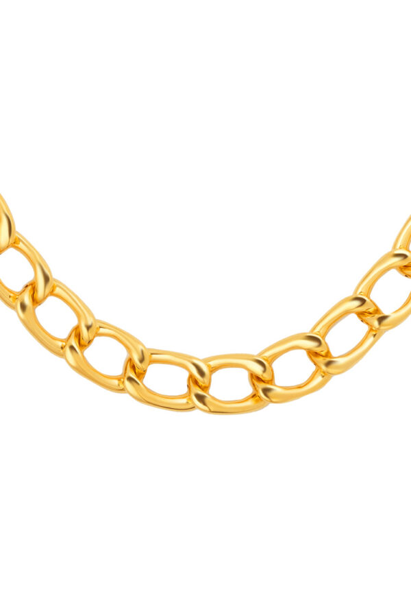 TOMEI Curb Necklace, Yellow Gold 999 (5D)