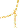 TOMEI Double-Strands Dwi Circles Necklace, Yellow Gold 999 (5D)