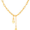 TOMEI Love Pin Necklace, Yellow Gold 999 (5D)