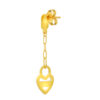 TOMEI Lusso Italia Dangling Love Earrings, Yellow Gold 916