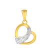 TOMEI Lusso Italia Heart Pendant, Yellow Gold 916