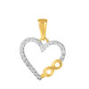TOMEI Lusso Italia Infinity Love Pendant, Yellow Gold 916