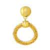 TOMEI Lusso Italia Circlular Pendant, Yellow Gold 916