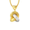TOMEI Lusso Italia Knot Pendant, Yellow Gold 916