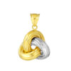 TOMEI Lusso Italia Knot Pendant, Yellow Gold 916