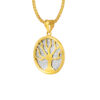TOMEI Lusso Italia Tree Pendant, Yellow Gold 916