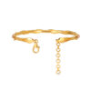 TOMEI Lusso Italia Tri-Tone Slender Bangle, Yellow Gold 916