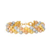 TOMEI Lusso Italia Tri-Tone Layered Bangle, Yellow Gold 916