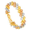 TOMEI Lusso Italia Tri-Tone Layered Bangle, Yellow Gold 916