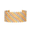 TOMEI Lusso Italia Tri-Tone Luminous Beads Bangle, Yellow Gold 916