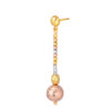 TOMEI Lusso Italia Tri-Tone Dangling Beads Earrings, Yellow Gold 916