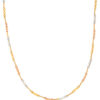 TOMEI Lusso Italia Tri-Tone Beads Necklace, Yellow Gold 916