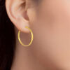 TOMEI Lusso Italia Loop Earrings, Yellow Gold 916