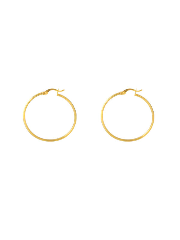 TOMEI Lusso Italia Loop Earrings, Yellow Gold 916